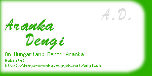 aranka dengi business card